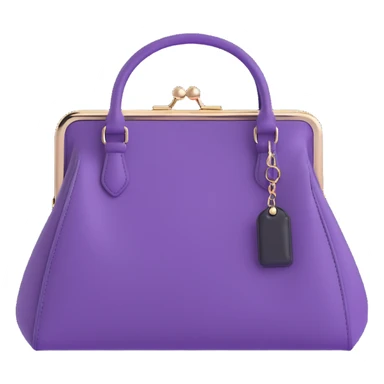 Purple goth purse sticker