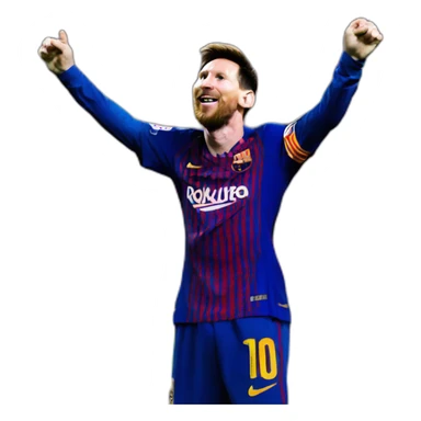 Messi doing Cristiano’s celebration  sticker