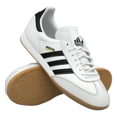 adidas samba’s with lace  sticker