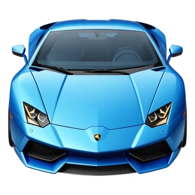 Blue Lamborghini sports car sticker