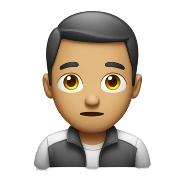 sad poor man with empty pockets sticker