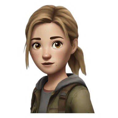 ellie williams from the last of us sticker