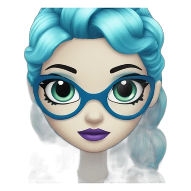 Monster high blue sticker