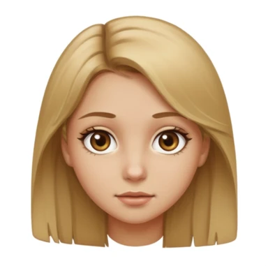 light brown eyed and dirty blonde girl sticker