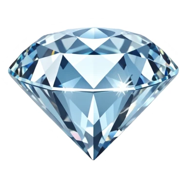 3D rendering still life realistic clear diamond sticker