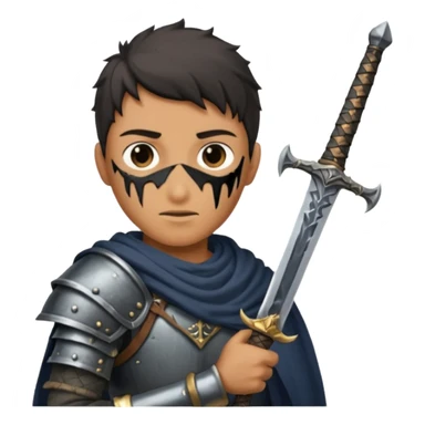 Man holding big DARK souls sword sticker