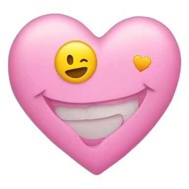 smiley face in love sticker