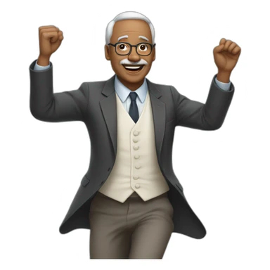 un professeur qui fait la danse du ventre sticker