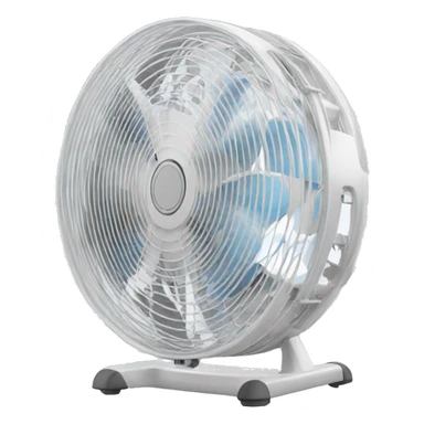 cooling down with white fan sticker