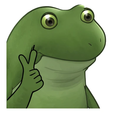 smile flip off sticker