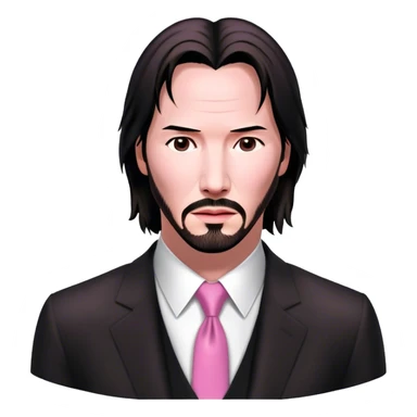 Keanu Reeves Neo Matrix pink sticker
