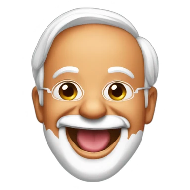 Modi ji with laughing  sticker