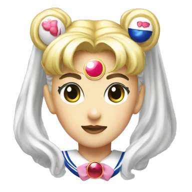 Sailor moon head sticker