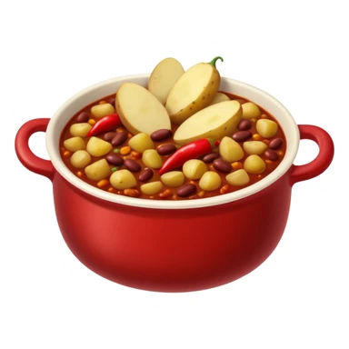  chili, beans and potatoes.  sticker