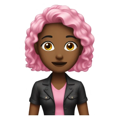 Jenny black pink sticker