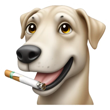 Ein Rothaariger Esel mit Zigarette sticker