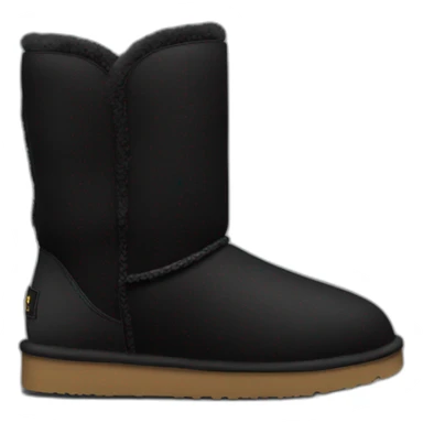 Black low ugg boots sticker