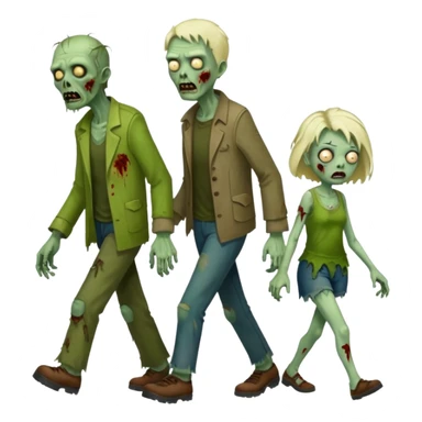 zombie   family  sticker
