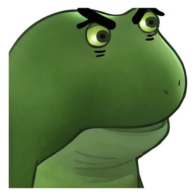 side eye baddie with exaggerated side glance sticker