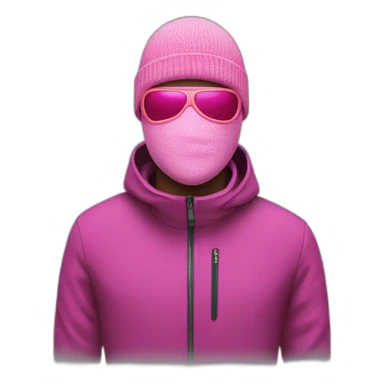 irish man with pink ski mask sticker