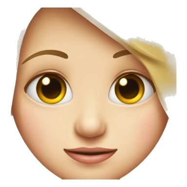 face with heart in the eye  sticker