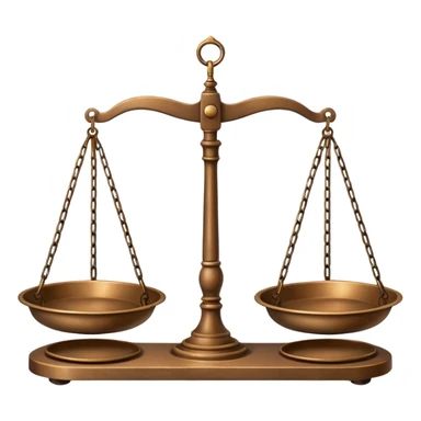 A balance scale. sticker