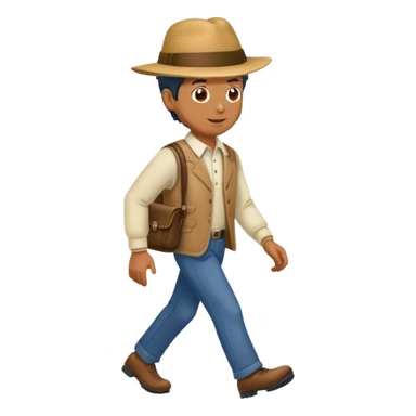 Man Walking a Yorkshire  sticker