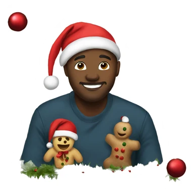 Christmas card sticker