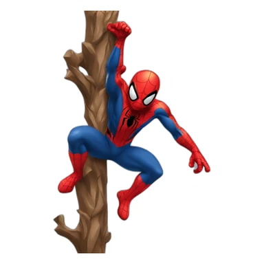 spiderman climbing sticker