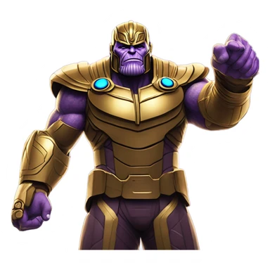 thanos in space sticker