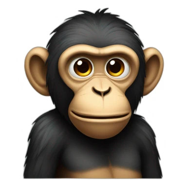 the brooding monkey sticker