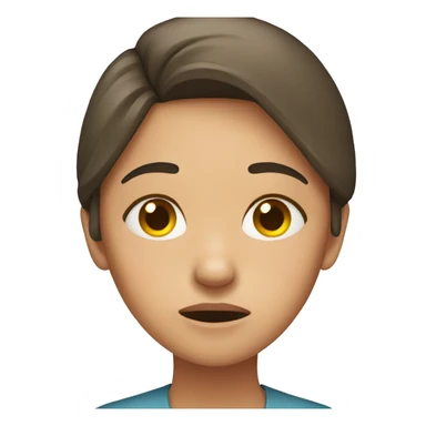 Girl getting migraine  sticker