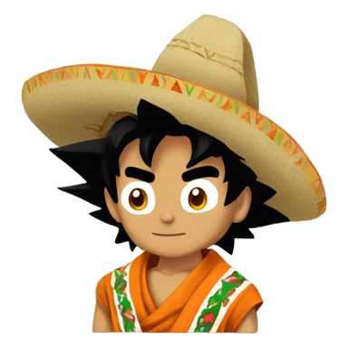 Mexican goku sticker