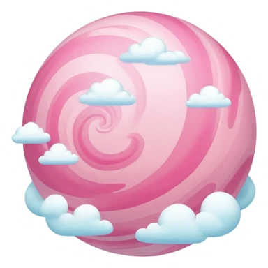 pink planet sticker