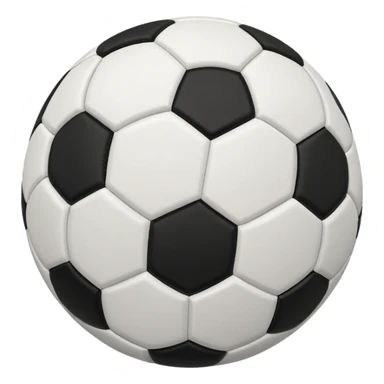 A soccer ball sticker