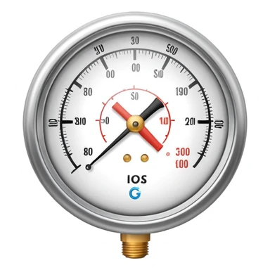 pressure gauge releasing steam sticker