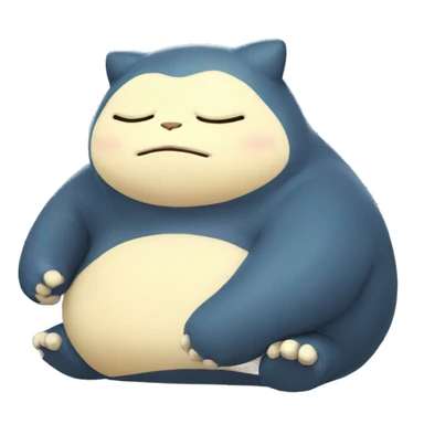 Snorlax durmiendo sticker