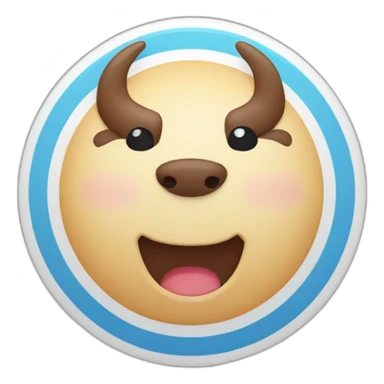 kawaii bullseye sticker