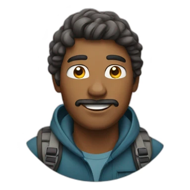 men on the peak of a mountain sticker