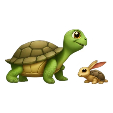Turtle and hare sticker
