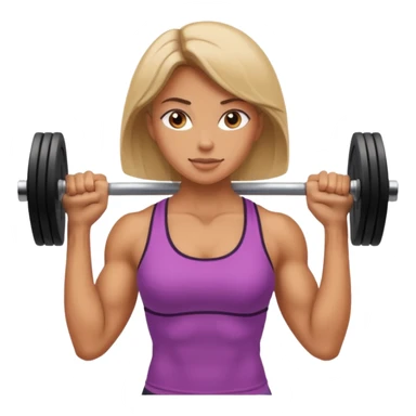 Treino pesos de academia feminina  sticker