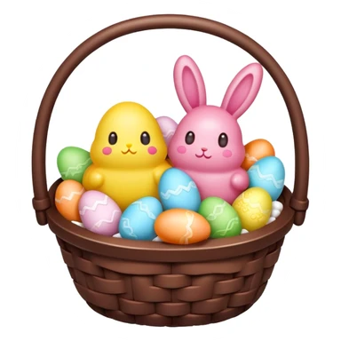  peeps marshmallow easter candy basket kawaii chocolate bunny jelly bean eggs sticker