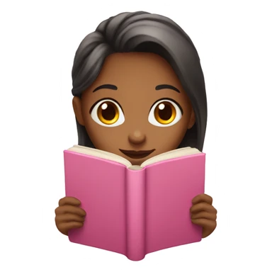 Girl with the pink book sticker