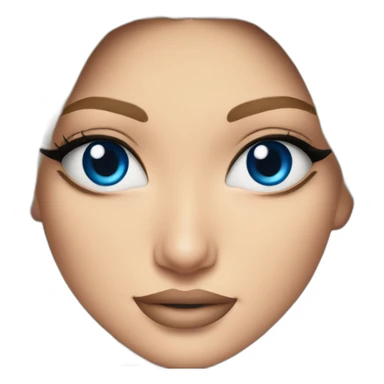 gigi hadid, blue eyes sticker