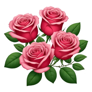 Ramo de rosas rosa sticker