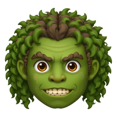 curly haired ork sticker