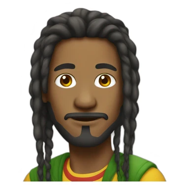 Rasta man sticker