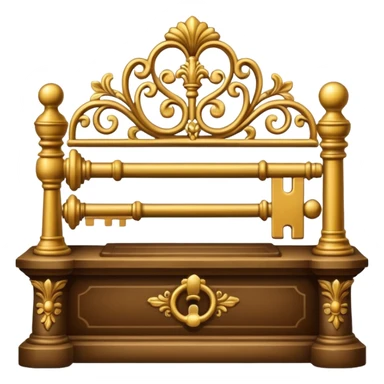 key in the horizontal position old and ornate sticker