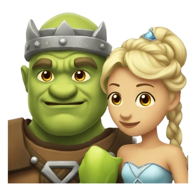 Ogre with princess sticker
