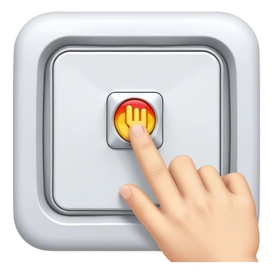 finger on switch to open a sunro sticker